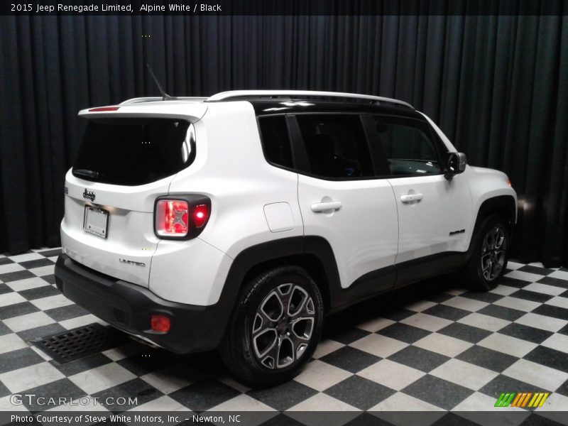 Alpine White / Black 2015 Jeep Renegade Limited