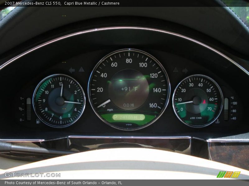 Capri Blue Metallic / Cashmere 2007 Mercedes-Benz CLS 550