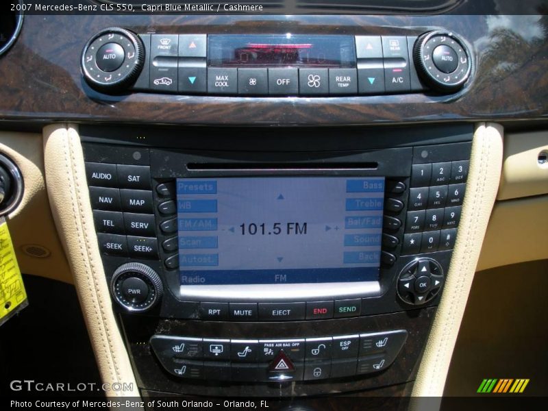 Capri Blue Metallic / Cashmere 2007 Mercedes-Benz CLS 550