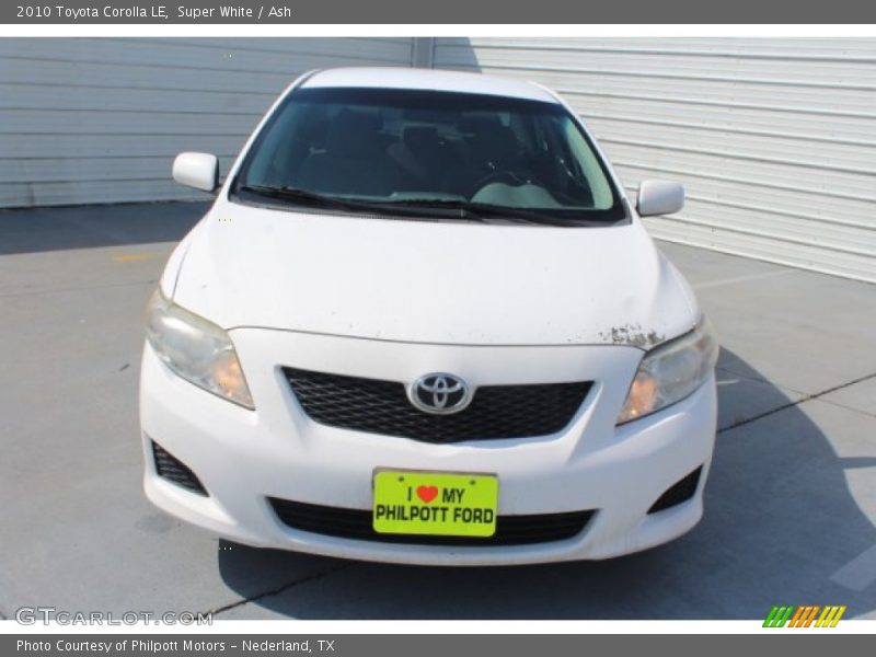 Super White / Ash 2010 Toyota Corolla LE