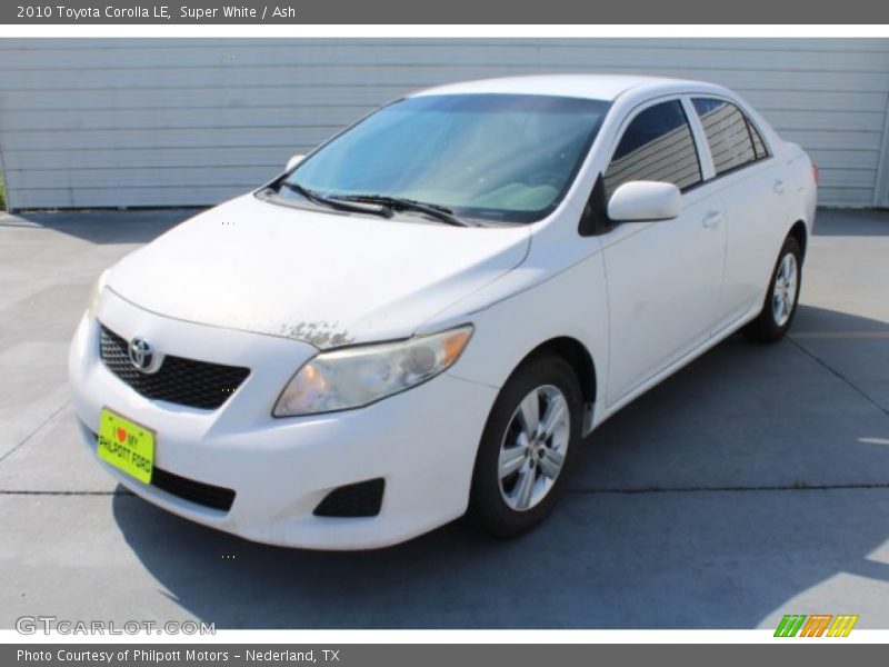 Super White / Ash 2010 Toyota Corolla LE