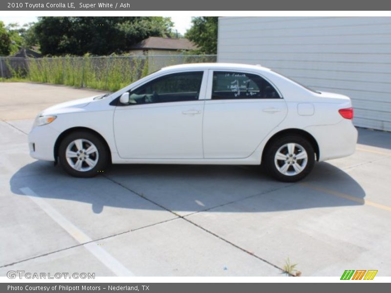 Super White / Ash 2010 Toyota Corolla LE