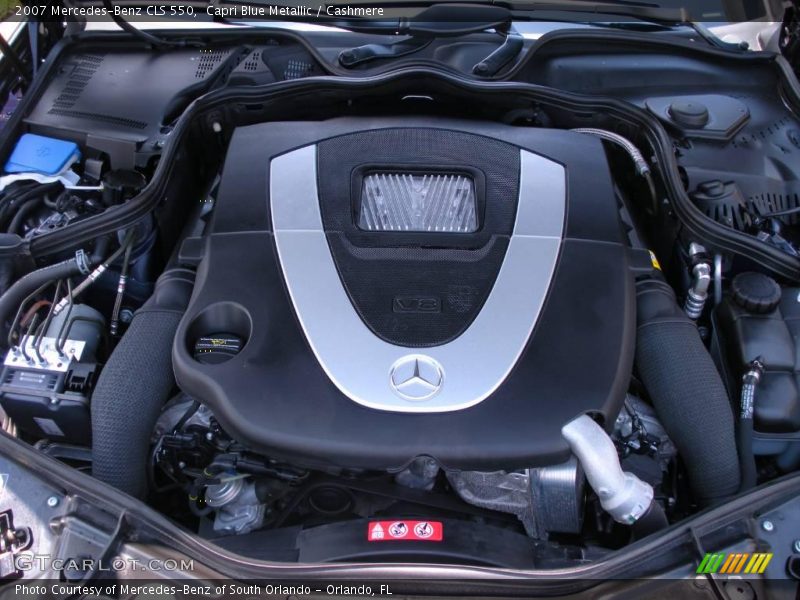 Capri Blue Metallic / Cashmere 2007 Mercedes-Benz CLS 550