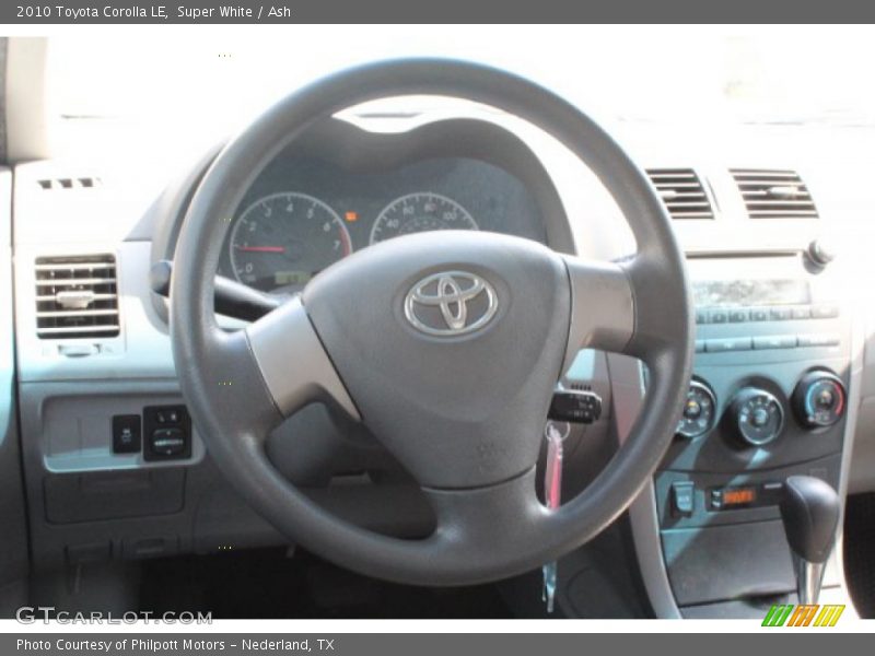 Super White / Ash 2010 Toyota Corolla LE