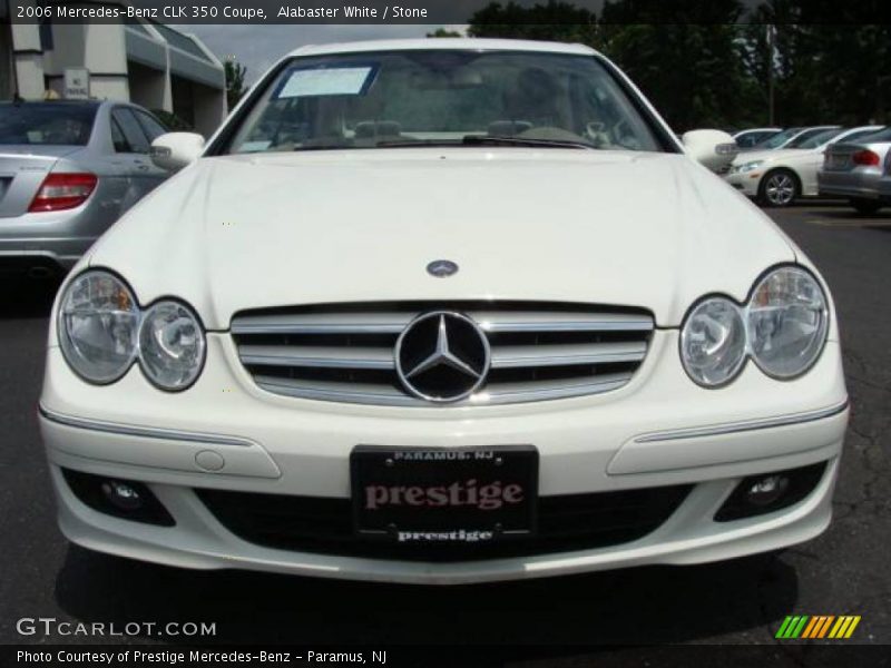 Alabaster White / Stone 2006 Mercedes-Benz CLK 350 Coupe