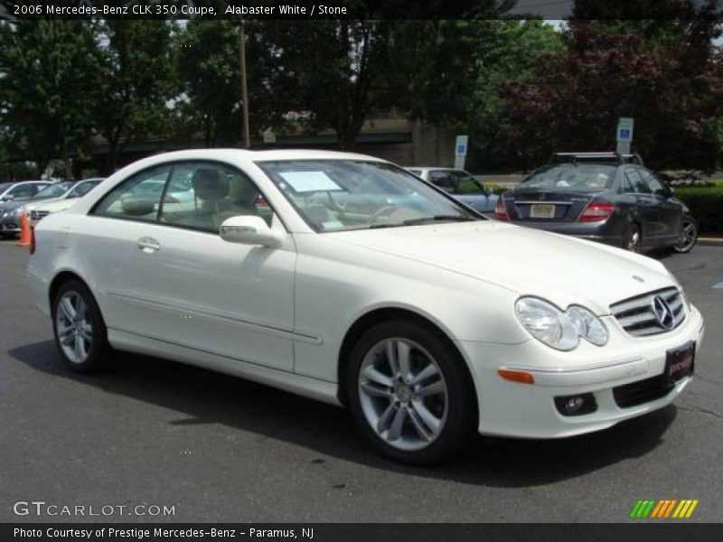 Alabaster White / Stone 2006 Mercedes-Benz CLK 350 Coupe