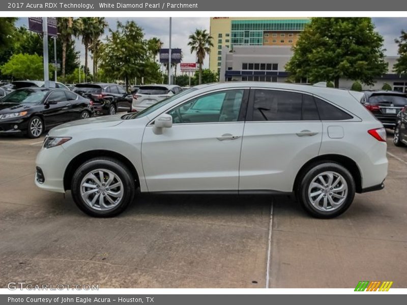 White Diamond Pearl / Parchment 2017 Acura RDX Technology