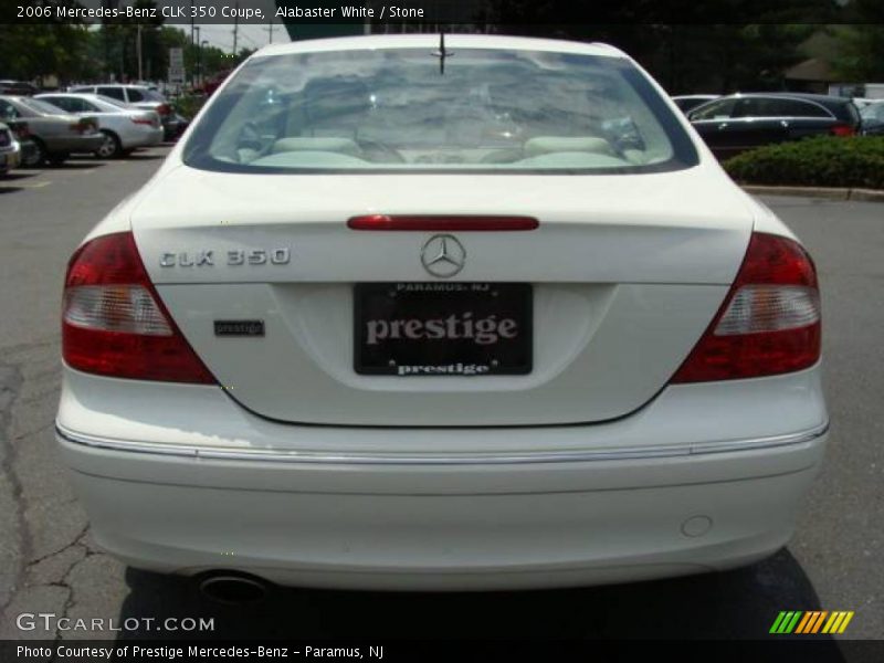 Alabaster White / Stone 2006 Mercedes-Benz CLK 350 Coupe