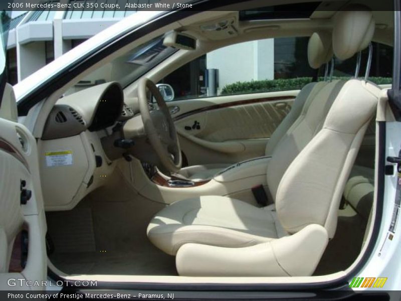 Alabaster White / Stone 2006 Mercedes-Benz CLK 350 Coupe