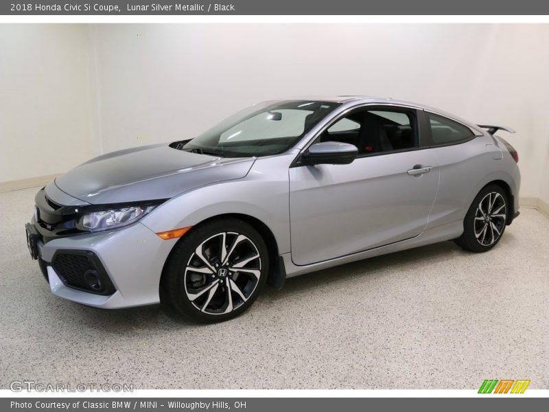 Lunar Silver Metallic / Black 2018 Honda Civic Si Coupe