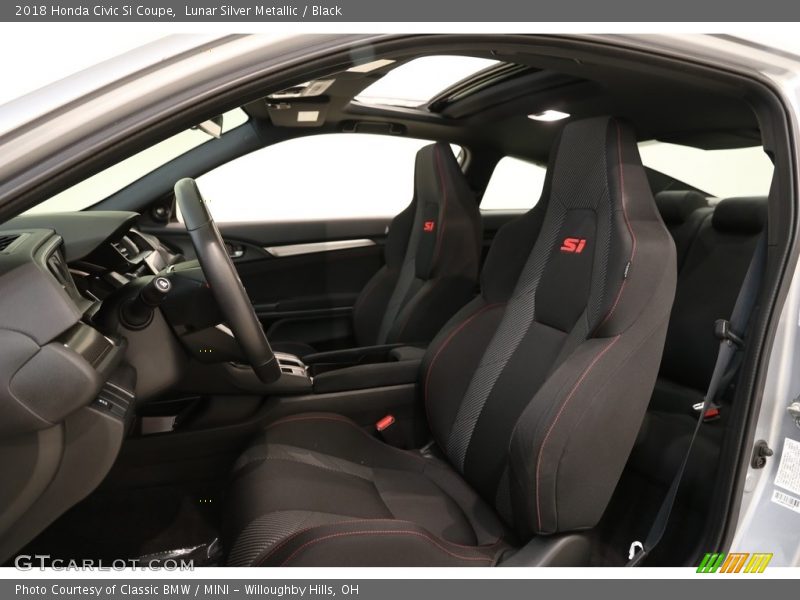 Lunar Silver Metallic / Black 2018 Honda Civic Si Coupe