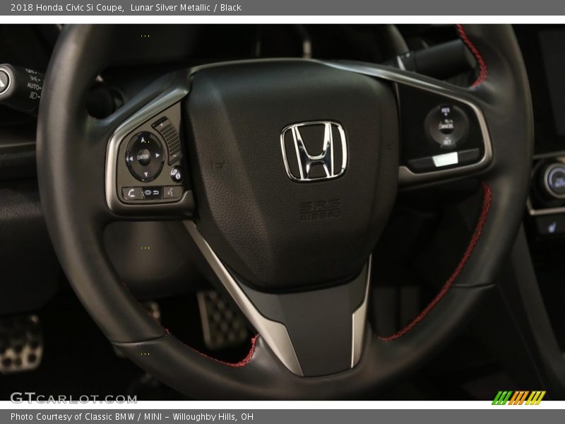 Lunar Silver Metallic / Black 2018 Honda Civic Si Coupe