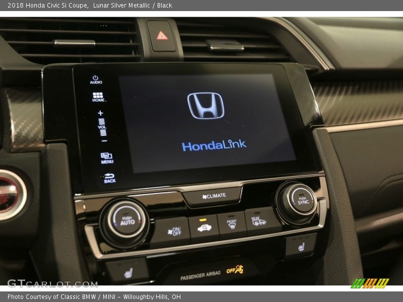 Lunar Silver Metallic / Black 2018 Honda Civic Si Coupe