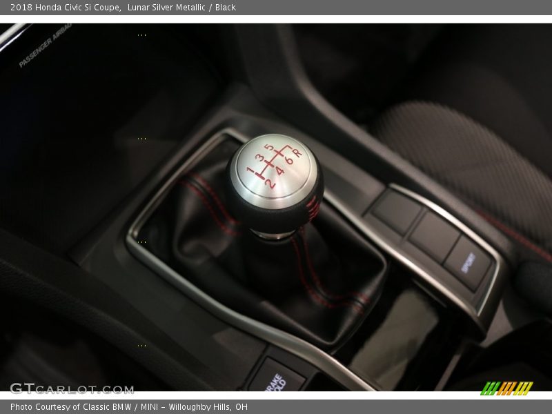Lunar Silver Metallic / Black 2018 Honda Civic Si Coupe