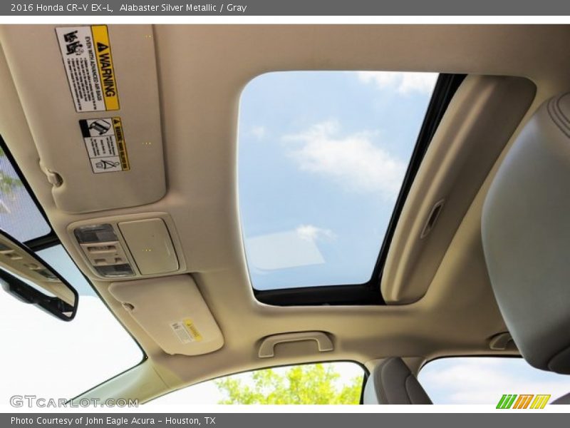 Alabaster Silver Metallic / Gray 2016 Honda CR-V EX-L