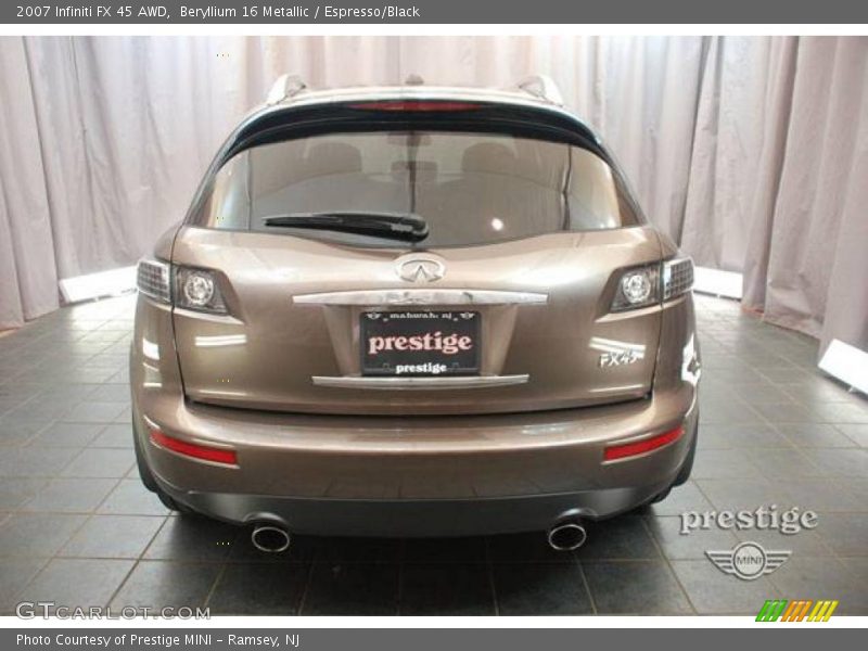 Beryllium 16 Metallic / Espresso/Black 2007 Infiniti FX 45 AWD