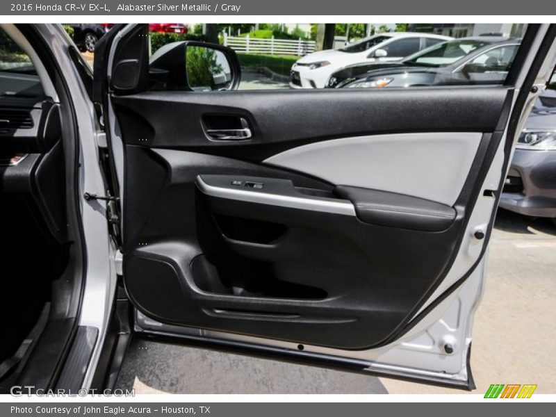 Alabaster Silver Metallic / Gray 2016 Honda CR-V EX-L