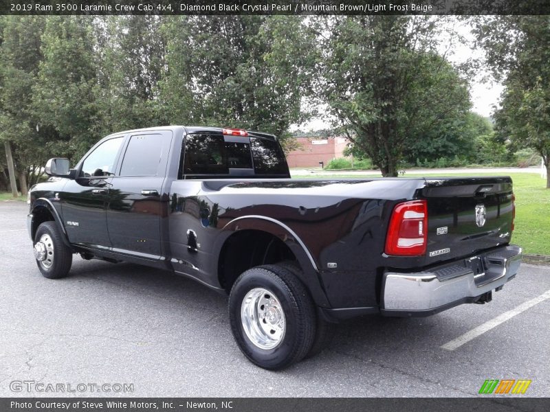 Diamond Black Crystal Pearl / Mountain Brown/Light Frost Beige 2019 Ram 3500 Laramie Crew Cab 4x4