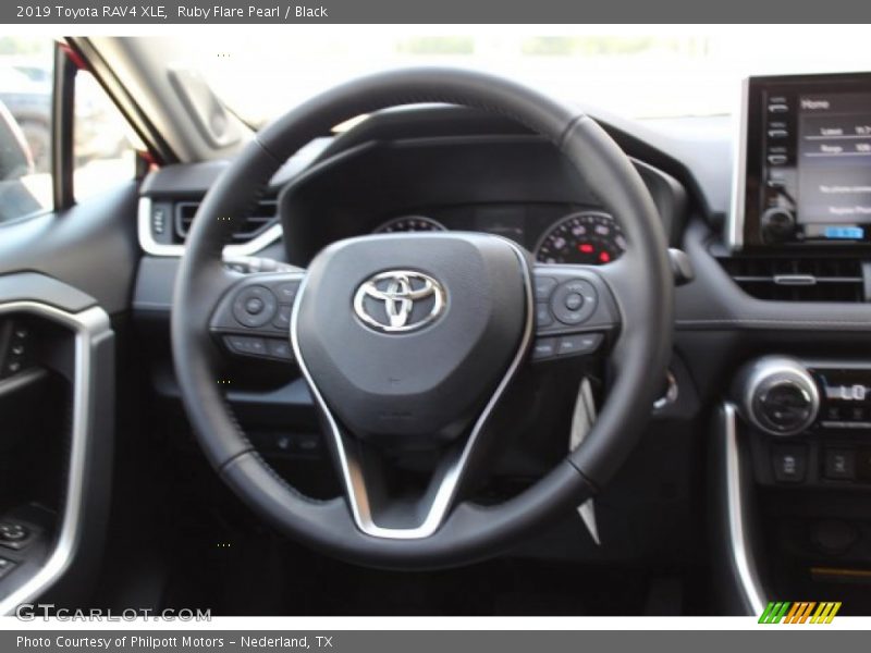 Ruby Flare Pearl / Black 2019 Toyota RAV4 XLE