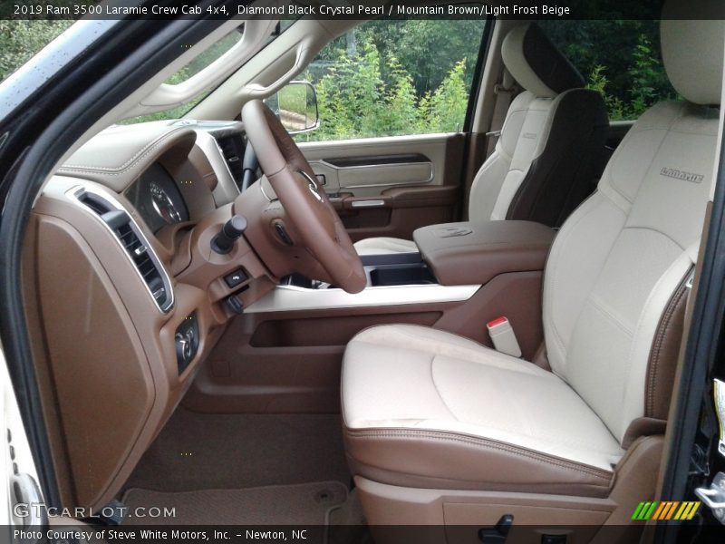 Front Seat of 2019 3500 Laramie Crew Cab 4x4