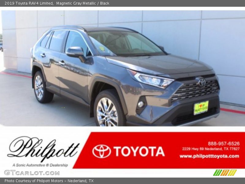 Magnetic Gray Metallic / Black 2019 Toyota RAV4 Limited