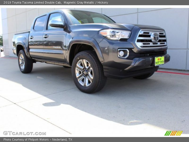 Magnetic Gray Metallic / Hickory 2019 Toyota Tacoma Limited Double Cab