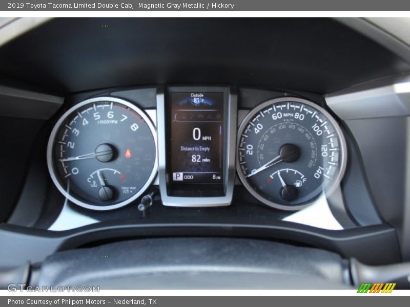 Magnetic Gray Metallic / Hickory 2019 Toyota Tacoma Limited Double Cab