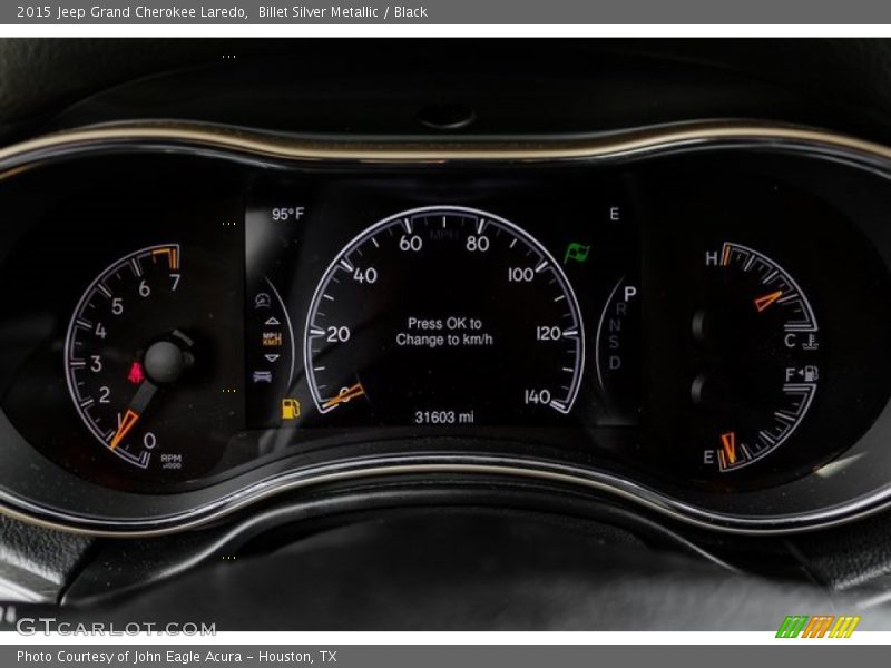 Billet Silver Metallic / Black 2015 Jeep Grand Cherokee Laredo