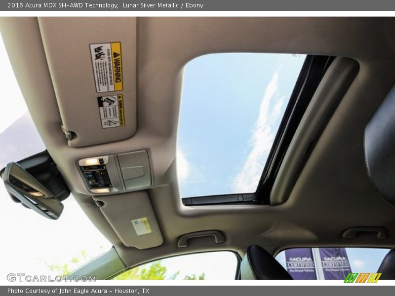 Lunar Silver Metallic / Ebony 2016 Acura MDX SH-AWD Technology