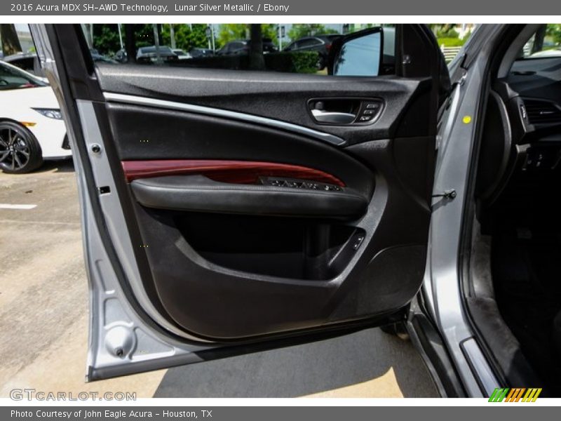Lunar Silver Metallic / Ebony 2016 Acura MDX SH-AWD Technology