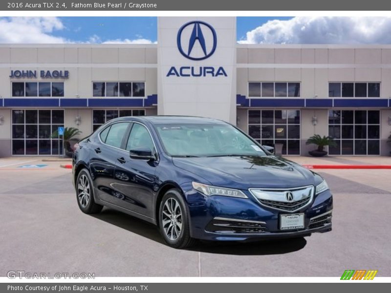 Fathom Blue Pearl / Graystone 2016 Acura TLX 2.4