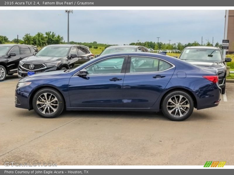 Fathom Blue Pearl / Graystone 2016 Acura TLX 2.4