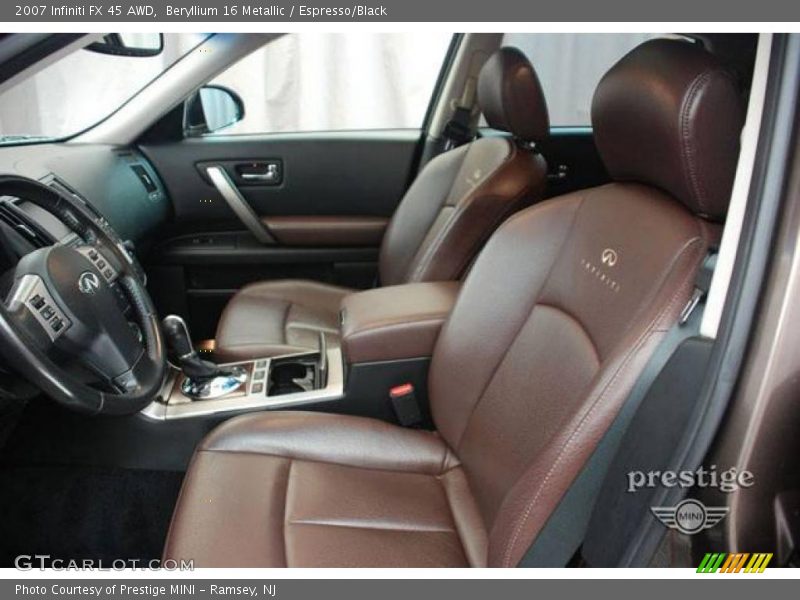  2007 FX 45 AWD Espresso/Black Interior