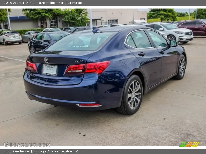 Fathom Blue Pearl / Graystone 2016 Acura TLX 2.4