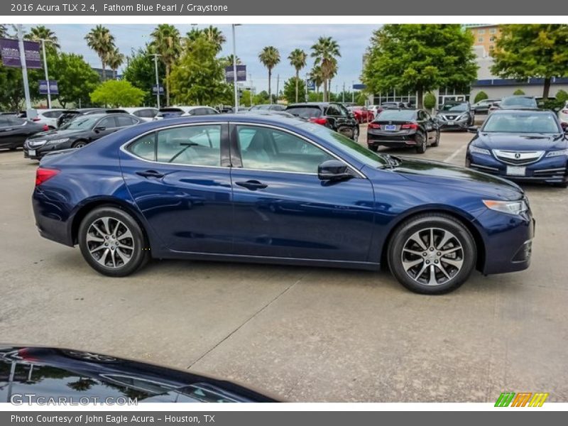 Fathom Blue Pearl / Graystone 2016 Acura TLX 2.4