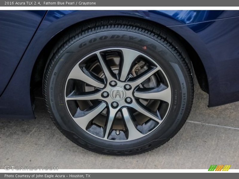 Fathom Blue Pearl / Graystone 2016 Acura TLX 2.4