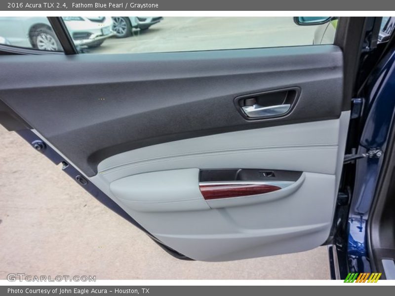 Fathom Blue Pearl / Graystone 2016 Acura TLX 2.4