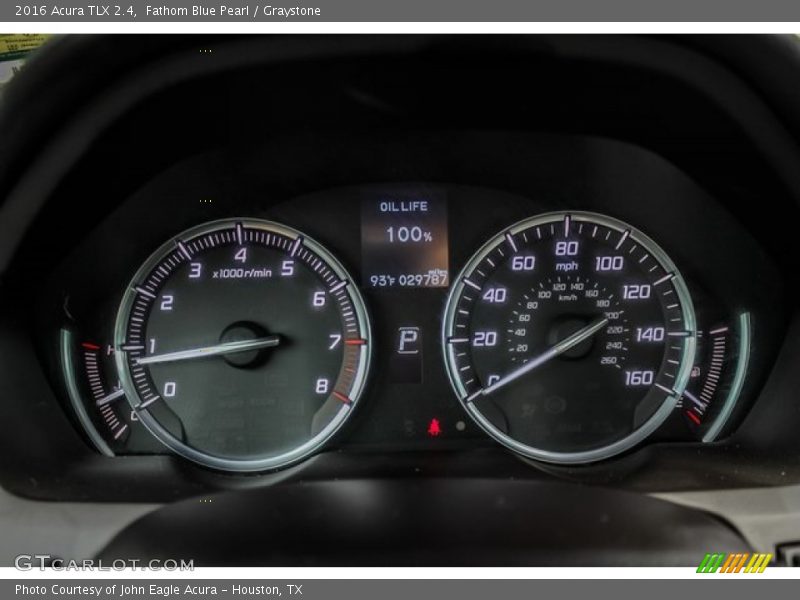 Fathom Blue Pearl / Graystone 2016 Acura TLX 2.4
