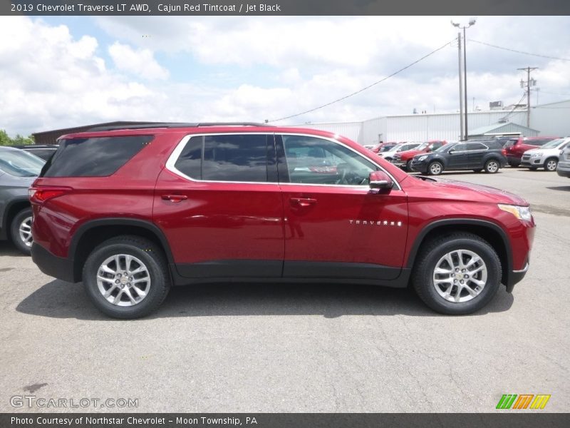 Cajun Red Tintcoat / Jet Black 2019 Chevrolet Traverse LT AWD
