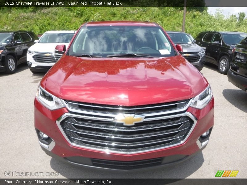 Cajun Red Tintcoat / Jet Black 2019 Chevrolet Traverse LT AWD