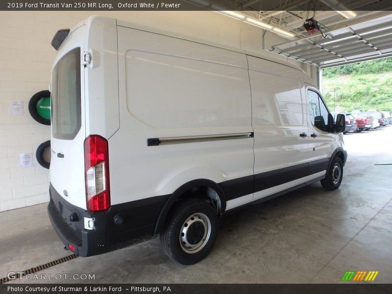 Oxford White / Pewter 2019 Ford Transit Van 250 MR Long