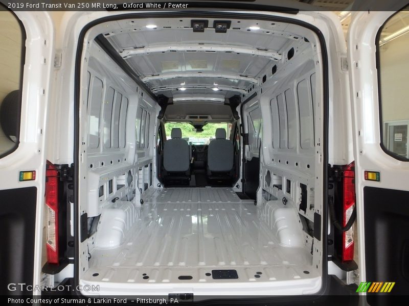 Oxford White / Pewter 2019 Ford Transit Van 250 MR Long