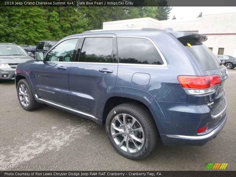 Slate Blue Pearl / Indigo/Ski Gray 2019 Jeep Grand Cherokee Summit 4x4