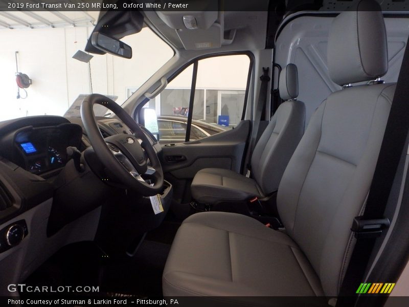 Oxford White / Pewter 2019 Ford Transit Van 250 MR Long
