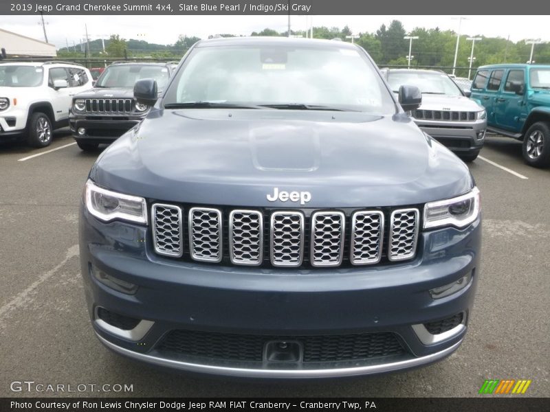 Slate Blue Pearl / Indigo/Ski Gray 2019 Jeep Grand Cherokee Summit 4x4