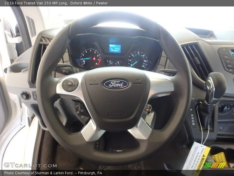 Oxford White / Pewter 2019 Ford Transit Van 250 MR Long