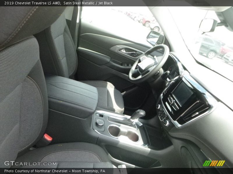 Satin Steel Metallic / Jet Black 2019 Chevrolet Traverse LS AWD
