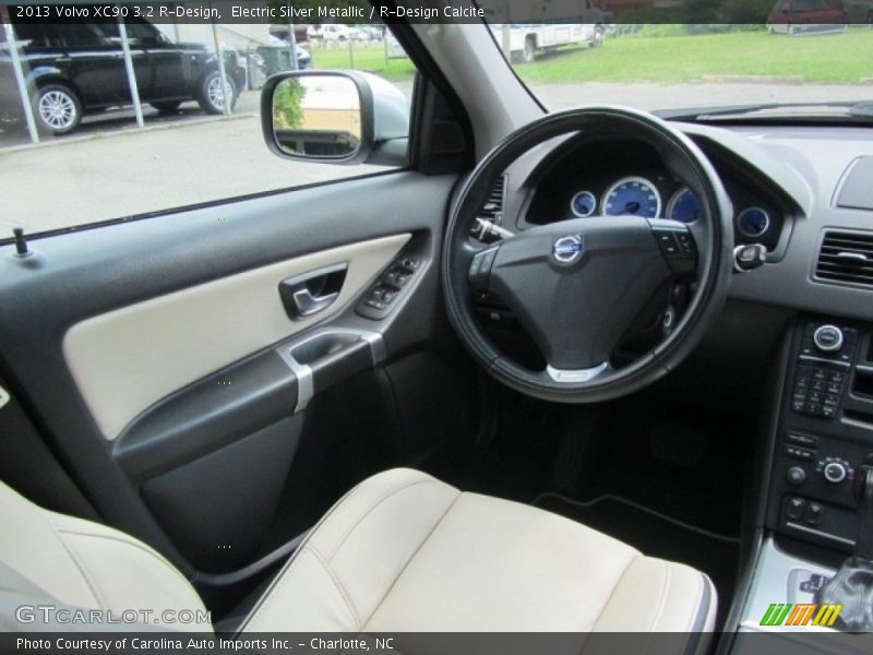 Electric Silver Metallic / R-Design Calcite 2013 Volvo XC90 3.2 R-Design