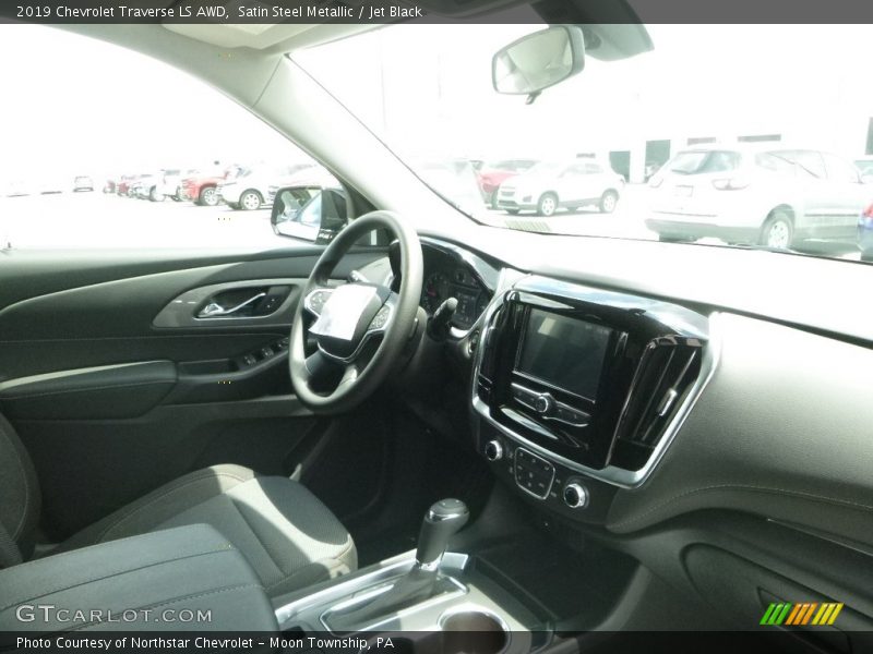 Satin Steel Metallic / Jet Black 2019 Chevrolet Traverse LS AWD