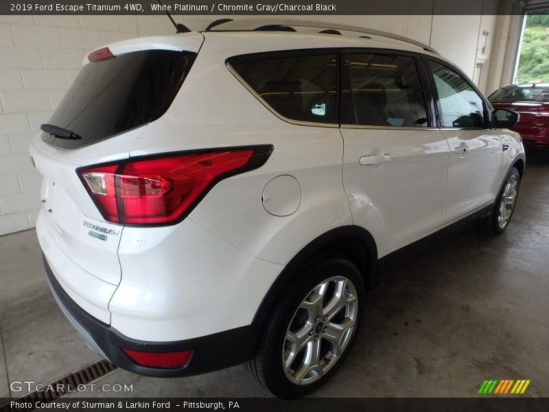 White Platinum / Chromite Gray/Charcoal Black 2019 Ford Escape Titanium 4WD